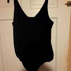 Express Black V-Neck Bodysuit
